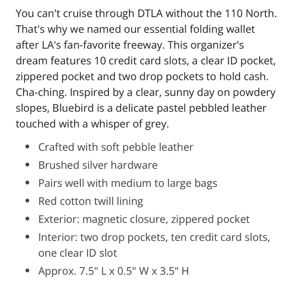 NWT, Hammitt Med. Daniel Bag & 210 Wallet Set in Hydrangea/Pebble Silver - Picture 9 of 9